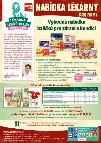 Výhodná nabídka balíčků pro zdraví a kondici pro firmy a organizace