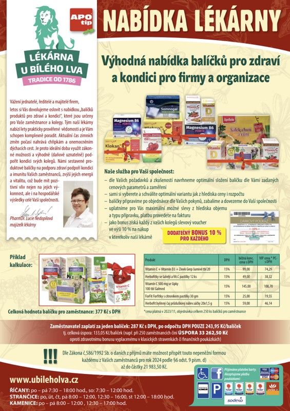 Výhodná nabídka balíčků pro zdraví a kondici pro firmy a organizace